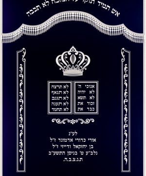 פרוכת לוחות הברית עיטורים