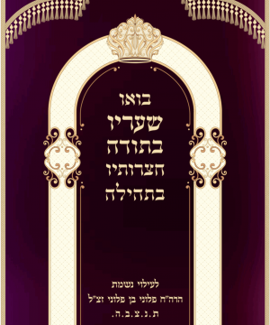 פרוכת שער קול תודה